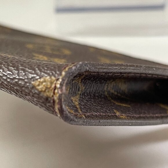 Louis Vuitton Monogram Pouch Leather Brown Zip Logo (174657) - Picture 5 of 6